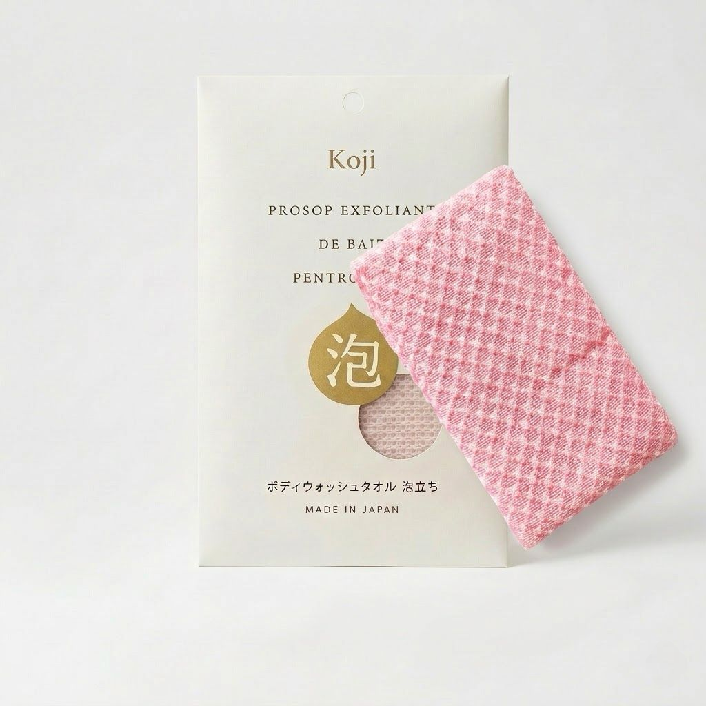 KOJI – Prosop Exfoliant Antibacterian pentru Duș