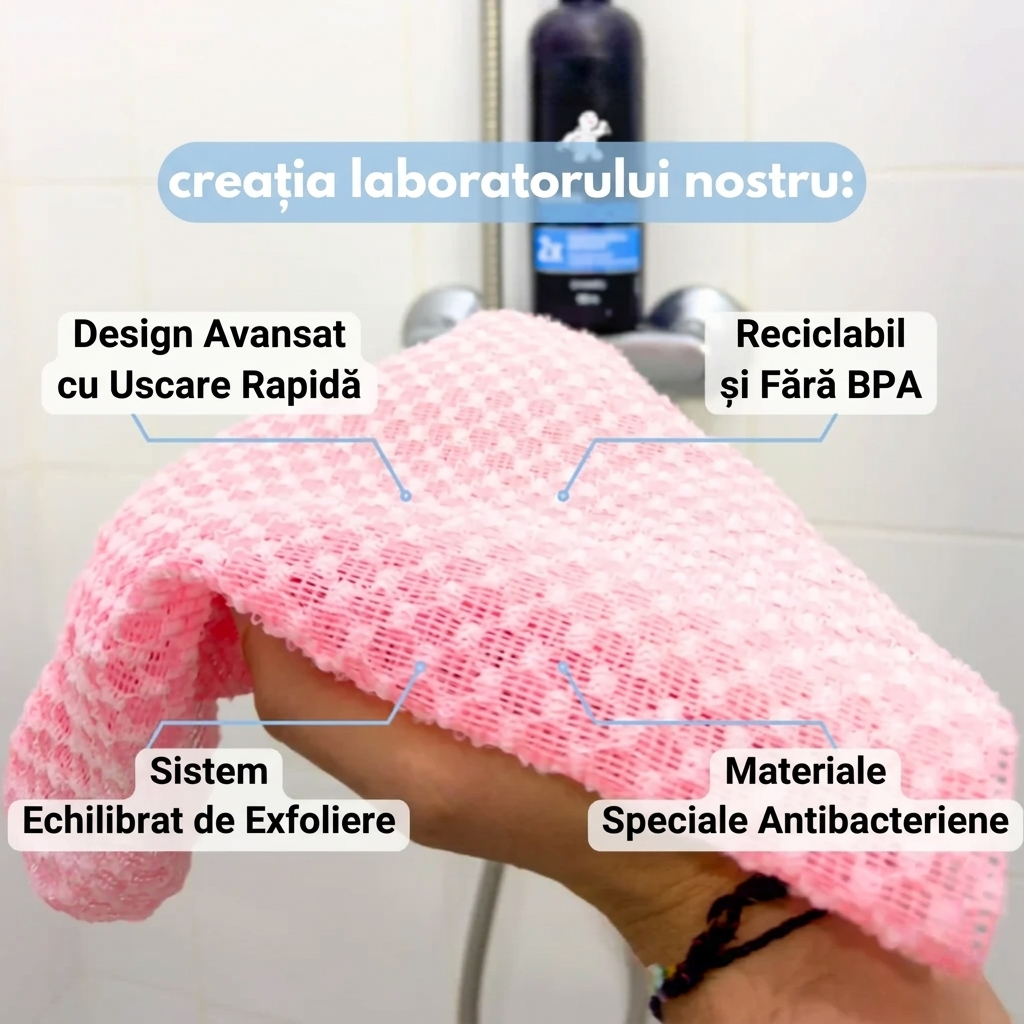 KOJI – Prosop Exfoliant Antibacterian pentru Duș