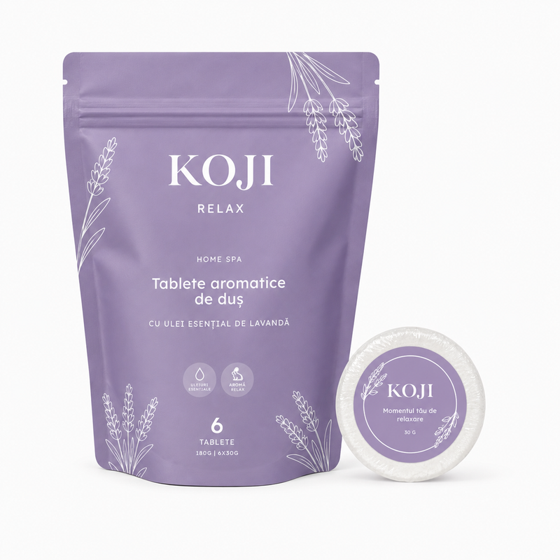 Tablete de duș aromaterapie, set 6 buc Lavandă